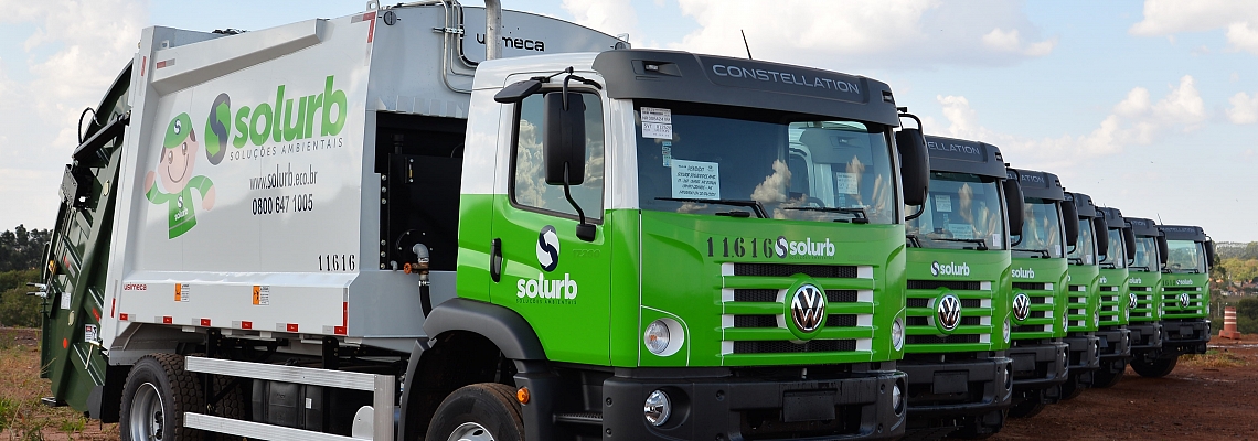 Solurb amplia a frota de caminhões com veÃculos de última geração